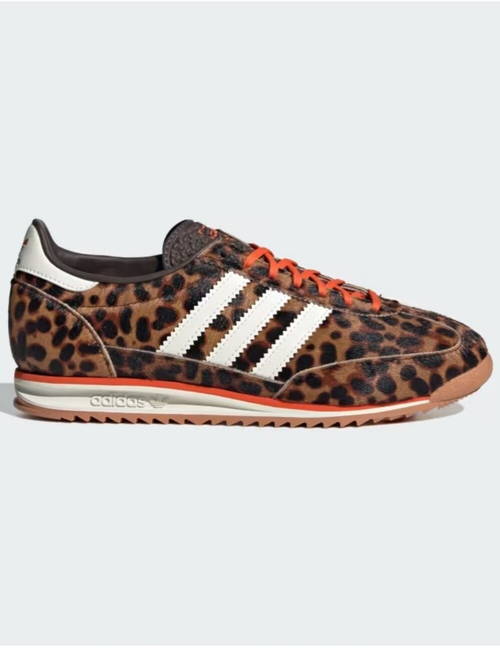 adidas Leopard-Print Trainers with White Stripes - Picture 1 of 9
